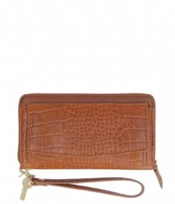 LouLou Essentiels SLB Ally RFID Wallet Cognac