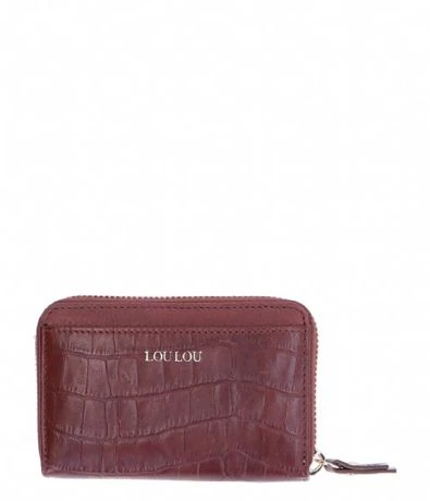 LouLou Essentiels SLB16 Classic Croc XS RFID Wallet Cacao 3 LouLou Essentiels SLB16 Classic Croc XS RFID Wallet Cacao