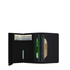 Secrid Slim Wallet Portemonnee Perforated Black -Secrid || Piquadro || Mywalit Verkoopwinkel spf black 4 binnenkant preeg