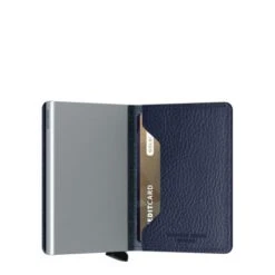 Secrid Slim Wallet Portemonnee Veg Navy / Silver -Secrid || Piquadro || Mywalit Verkoopwinkel vegnavysilver slim 1