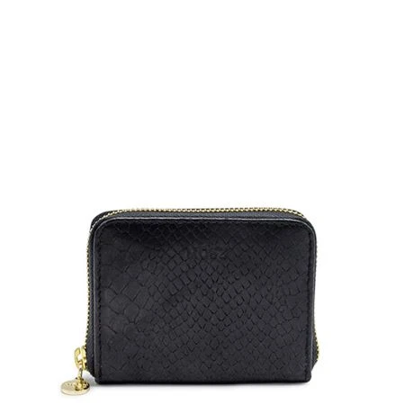 MOSZ Portemonnee Sophie Jungle Black Shiny Light Gold 3 MOSZ Portemonnee Sophie Jungle Black Shiny Light Gold