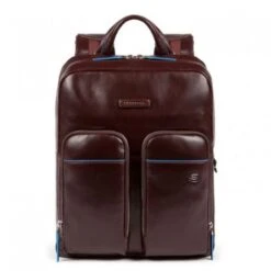 Piquadro Blue Square Laptop Backpack 13.3" IPad Pro 9.7" / IPad 11" Mahogany Brown -Secrid || Piquadro || Mywalit Verkoopwinkel zaino porta pc ca5575b2v piquadro